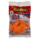 Balao Liso Lider 50un Laranja