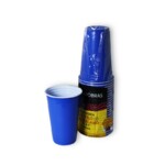 Copo Descartavel Copobras 300ml Azul/bran. 25un