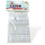 Garfo Descartavel Lider 40un Cristal