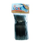 Faca Descartavel Lider 40un Prata