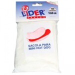 Saco Mini Hot Dog Lider 100un 11x09