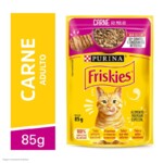 Racao P/gatos Friskies 85g Carne Ao Molho