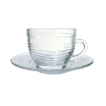 Xicara de Cha Wheaton 300ml C/pires Cristal