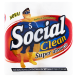 Papel Toalha Social Clean 1un C/2 Rolos