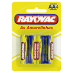 Pilha Rayovac Alcalina 4un Pequeno Aa