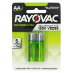 Pilha Rayovac 2un Recarregavel Aa