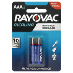 Pilha Rayovac Alcalina 2un Palito Aaa