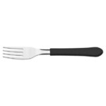Garfo P/mesa Inox Cabo Preto