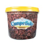 Azeitona Preta Campo Belo 2kg Fatiada Balde