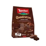 Biscoito Loacker Quadratini 125g Double Choc