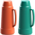 Garrafa Termica Ares 1l Verde/laranja