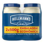 Maionese Hellmanns Pack C/2 500g Regular