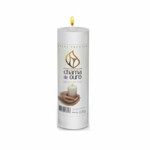 Vela Votiva Chama de Ouro 320g Branca Premium