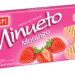Biscoito Wafer Minueto 115g Morango