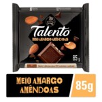 Chocolate Garoto Talento 85g Meio Amargo