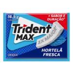 Chiclete Max Trident 16,5g Hortela
