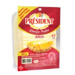 Queijo Prato President 300g Fatiado