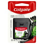 Fio Dental Encerado Colgate 25m Carvao