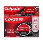 Creme Dental Colgate 70g 3pack Carvao Ativado