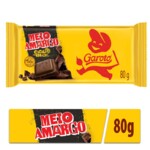 Chocolate Garoto 80g Meio Amargo
