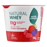 Iogurte Nat.whey Verde Campo 140g Frutas Vermelha