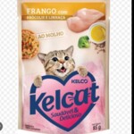 Racao P/gatos Kelcat 85g Fgo/bro/lin.