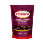 Azeitona Preta Tio Paco 80g Fatiada