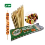 Espeto Bambu P/churrasco Mello 50un 25cm