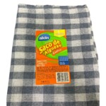 Saco de Algodao Alklin 60x38cm Premium Xadrez
