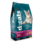 Racao P/gatos Docat Premium 1kg Ad.car.pe.frang