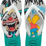 Sandalia Simpsons Havaianas Bege Palh.35/36