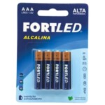 Pilha Alcalina Fortled 4un Aaa