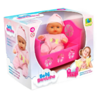 Boneca Lovely Baby Soninho Toyer 23cm C/bercinho
