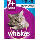 Alim.p/gatos Whiskas 85g Adul.peixe Molh