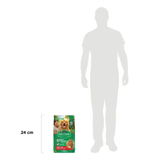 Racao P/caes Dog Chow 900g Ad.med.grande