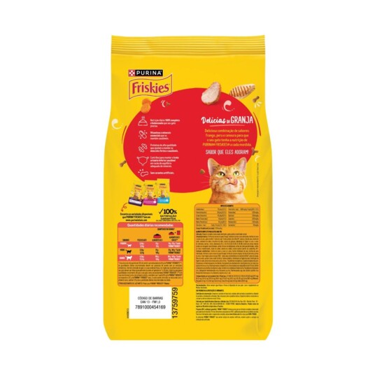 Racao P/gatos Friskies 850g Delicias Granja