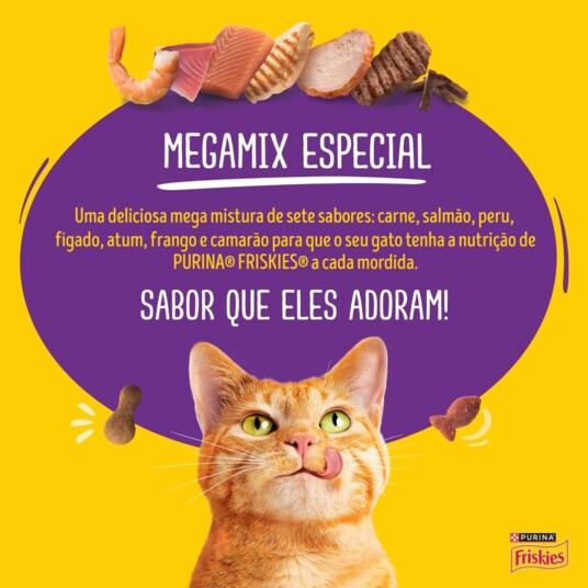 Racao P/gatos Friskies 850g Megamix Adulto