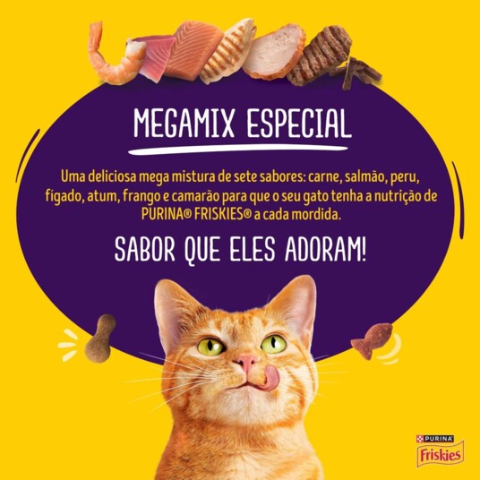 Racao P/gatos Friskies 850g Megamix Castrad