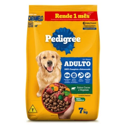 Alim.p/caes Pedigree 7kg Ad.carne/veget.