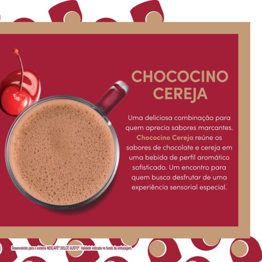 Caps.chococino Dolce Gusto 170g Cereja C/10