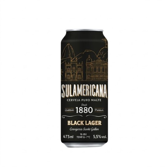 Cerveja Sulamericana 473ml Black Lager