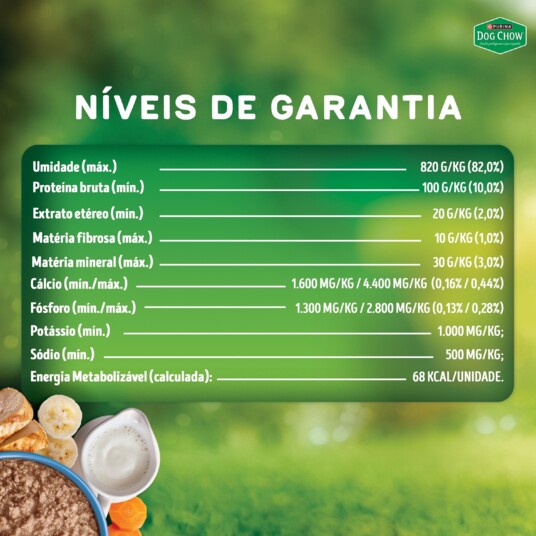 Papinha P/caes Dog Chow 85g Filh.fgo.leite