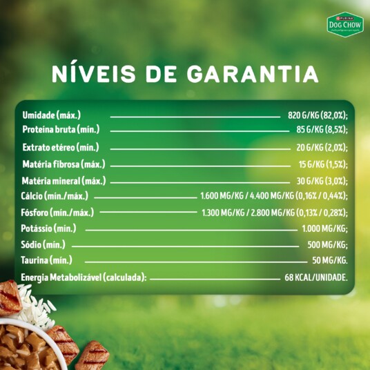 Papinha P/caes Dog Chow 85g Ad.carne Arroz