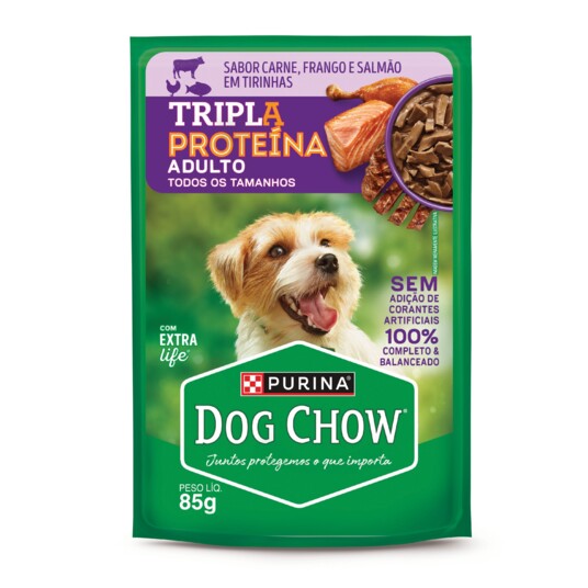Papinha P/caes Dog Chow 85g Ad.triplopr.slm