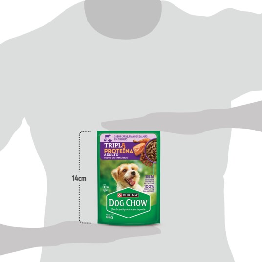 Papinha P/caes Dog Chow 85g Ad.triplopr.slm