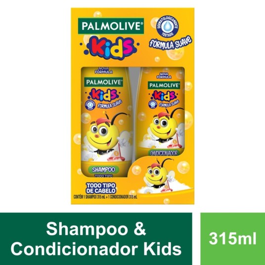 Kit Sh.+cond.palmolive Kids 2x315ml Abelha