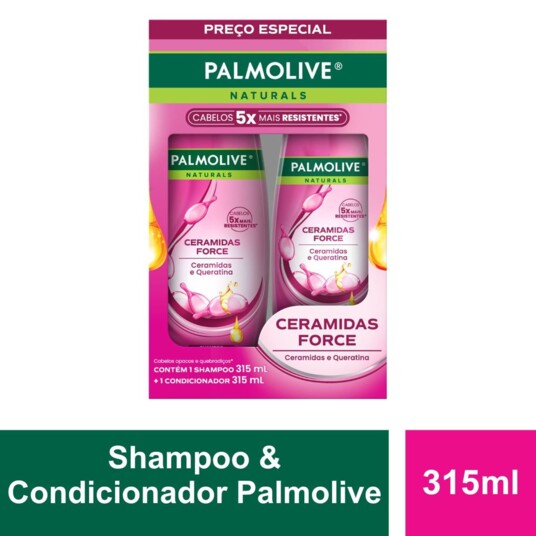 Kit Sh.+cond.palmolive 2x315ml Ceramidas Force