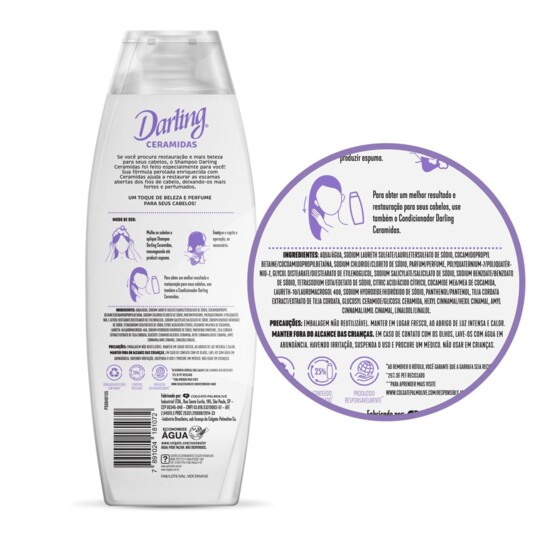 Shampoo Darling 315ml Ceramidas