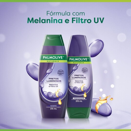 Shampoo Palmolive 315ml Pretos Luminoso