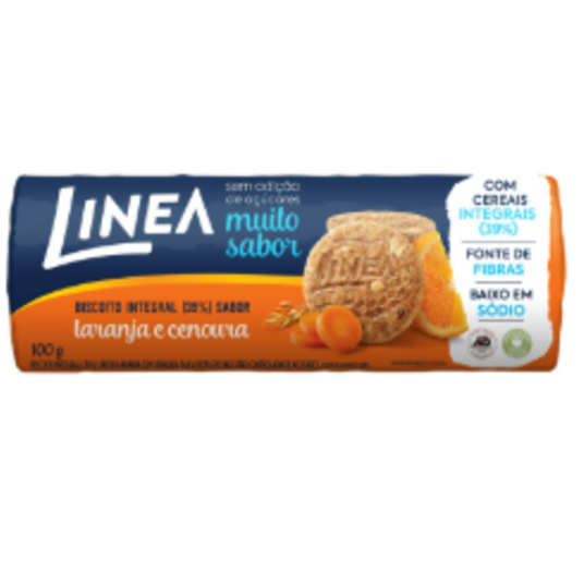 Biscoito Int.linea 100g Laranja/cenoura